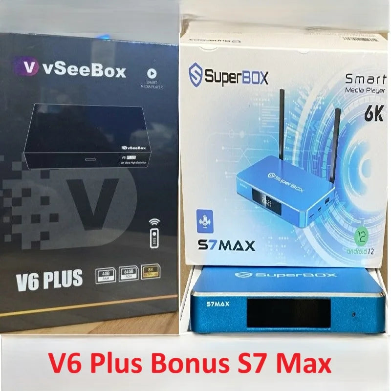 🔥vSeeBox V6 Plus 8K UHD + FREE S7 Max 64GB 6K UHD Android TV Box | Fast Ship | Combo Deals | USA Shipping🔥