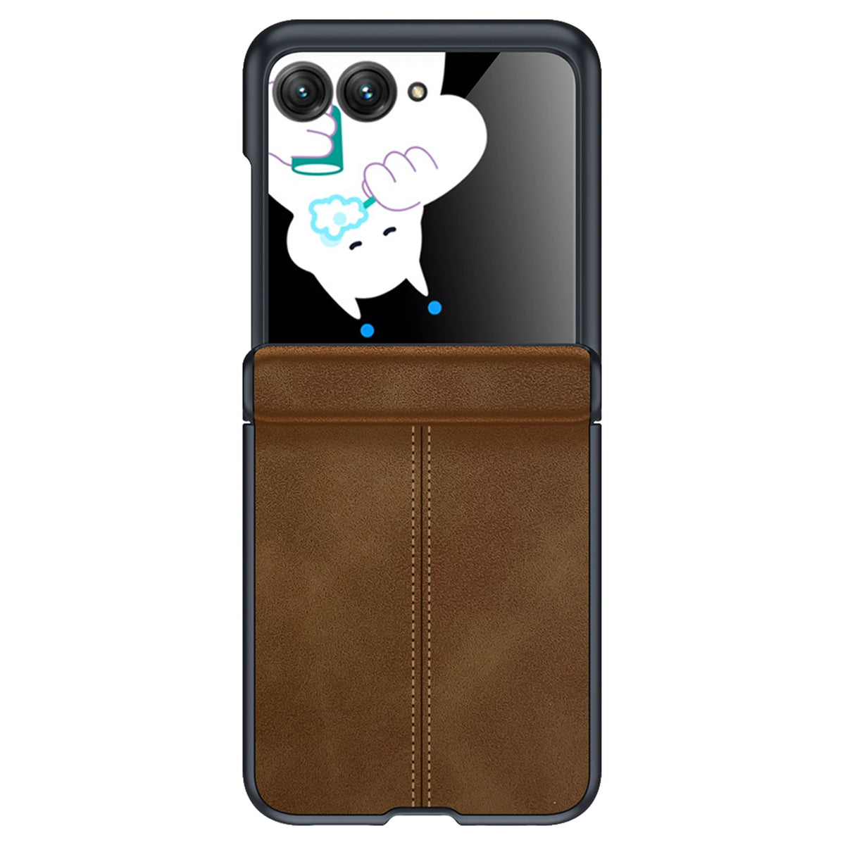 618 Hot Deals for Motorola Razr Ultra 2024/Pro 2025/Pro 2026 Case,with Hinge Protection,Ultra Thin PU Leather Matte Case-Green