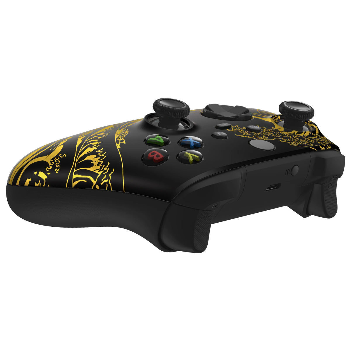 eXtremeRate Soft Touch Pattern Part Faceplate Case for Xbox Series X/S (Xbox Core) Controller - The Great Wave Series