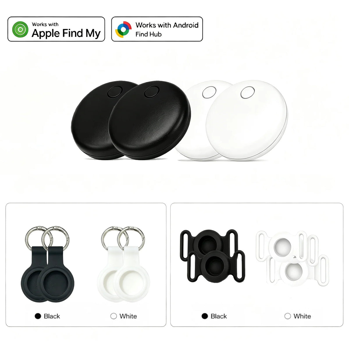 Smart Air Tag Bluetooth Tracker Item Finder Compatible with Apple Find My Android Locate Keys Wallet Luggage Pet