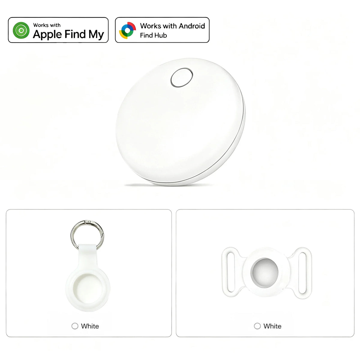 Smart Air Tag Bluetooth Tracker Item Finder Compatible with Apple Find My Android Locate Keys Wallet Luggage Pet