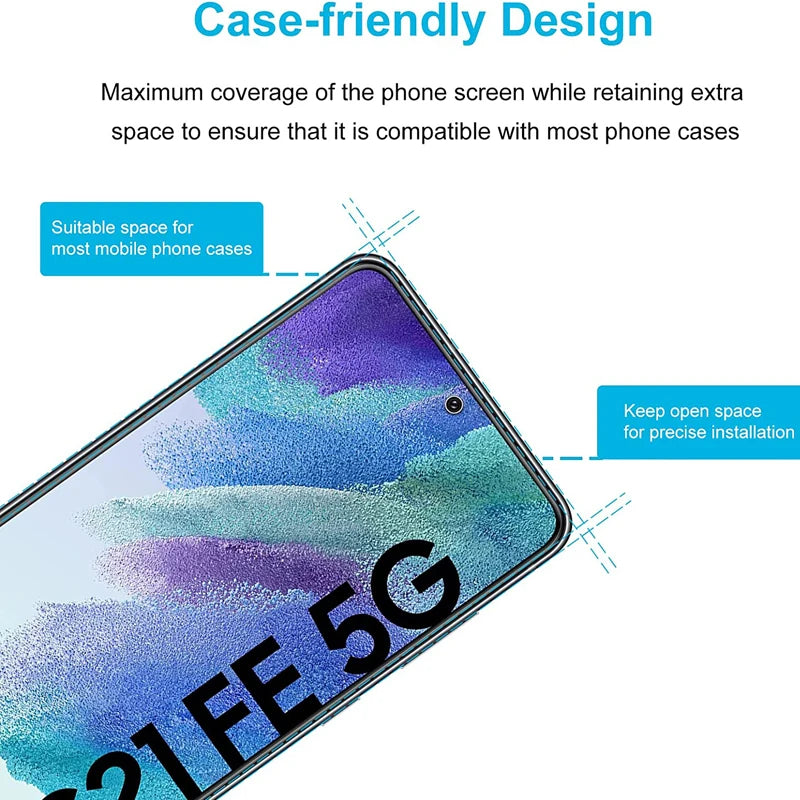 4PCS Tempered Glass for Samsung Galaxy S23 S20 FE S21FE 2.5D 9H Protective Screen Protector Film For Samsung Galaxy S21 FE Glass
