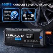 7000A Car Jump Starter Power Bank with Air Compressor 160 PSI 12V Car Starting Device 24000Mah Battery Jump Start for Car Booste