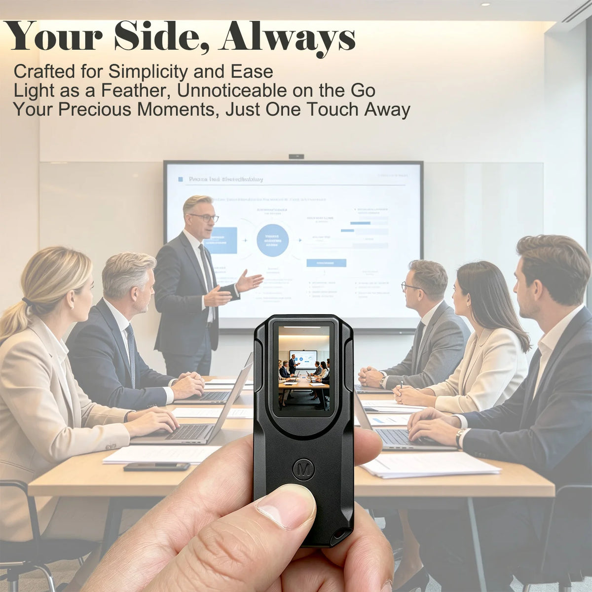 Next-Gen Portable Body Camera Fingertip Control Law Enforcement Police Military Surveillance Handheld HD Video Recording Device