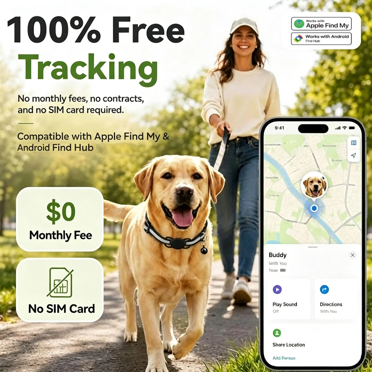 Smart Air Tag Bluetooth Tracker Item Finder Compatible with Apple Find My Android Locate Keys Wallet Luggage Pet