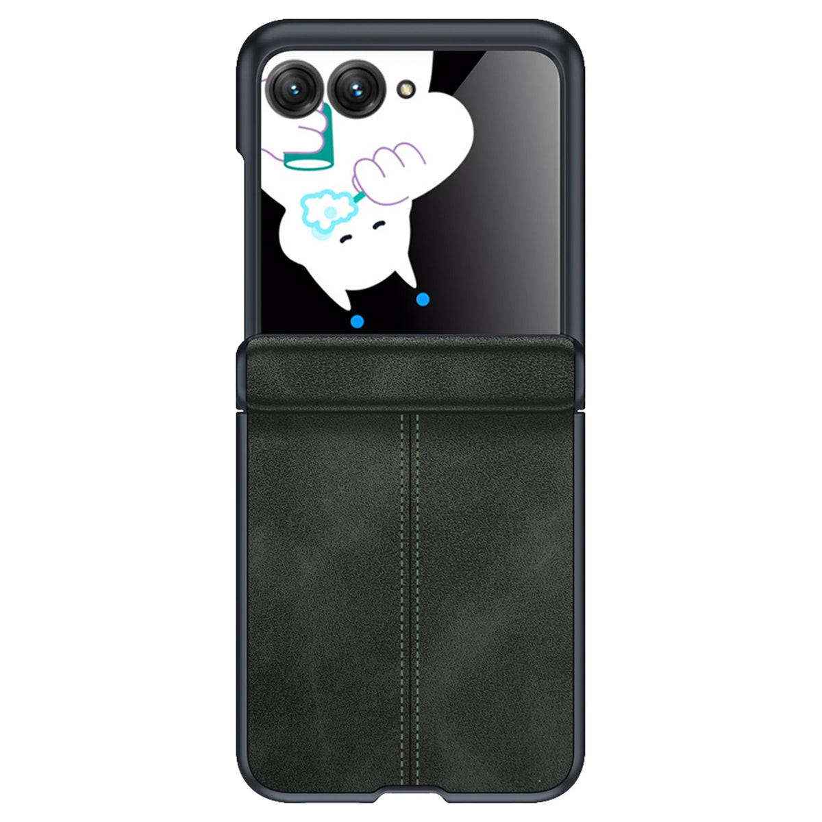 618 Hot Deals for Motorola Razr Ultra 2024/Pro 2025/Pro 2026 Case,with Hinge Protection,Ultra Thin PU Leather Matte Case-Green