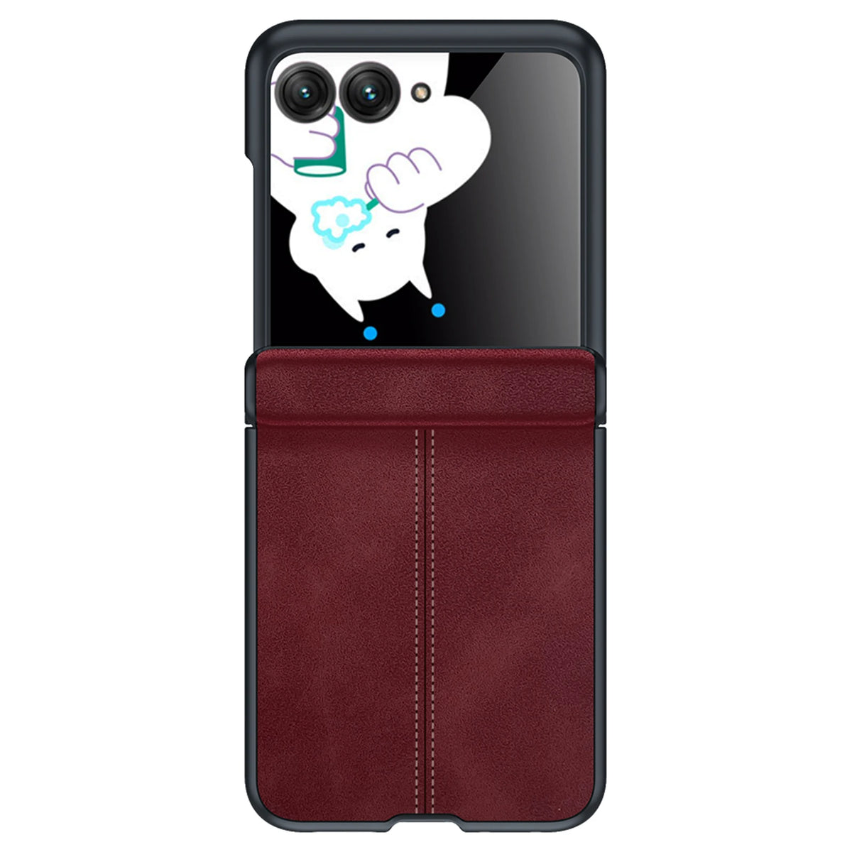 618 Hot Deals for Motorola Razr Ultra 2024/Pro 2025/Pro 2026 Case,with Hinge Protection,Ultra Thin PU Leather Matte Case-Green