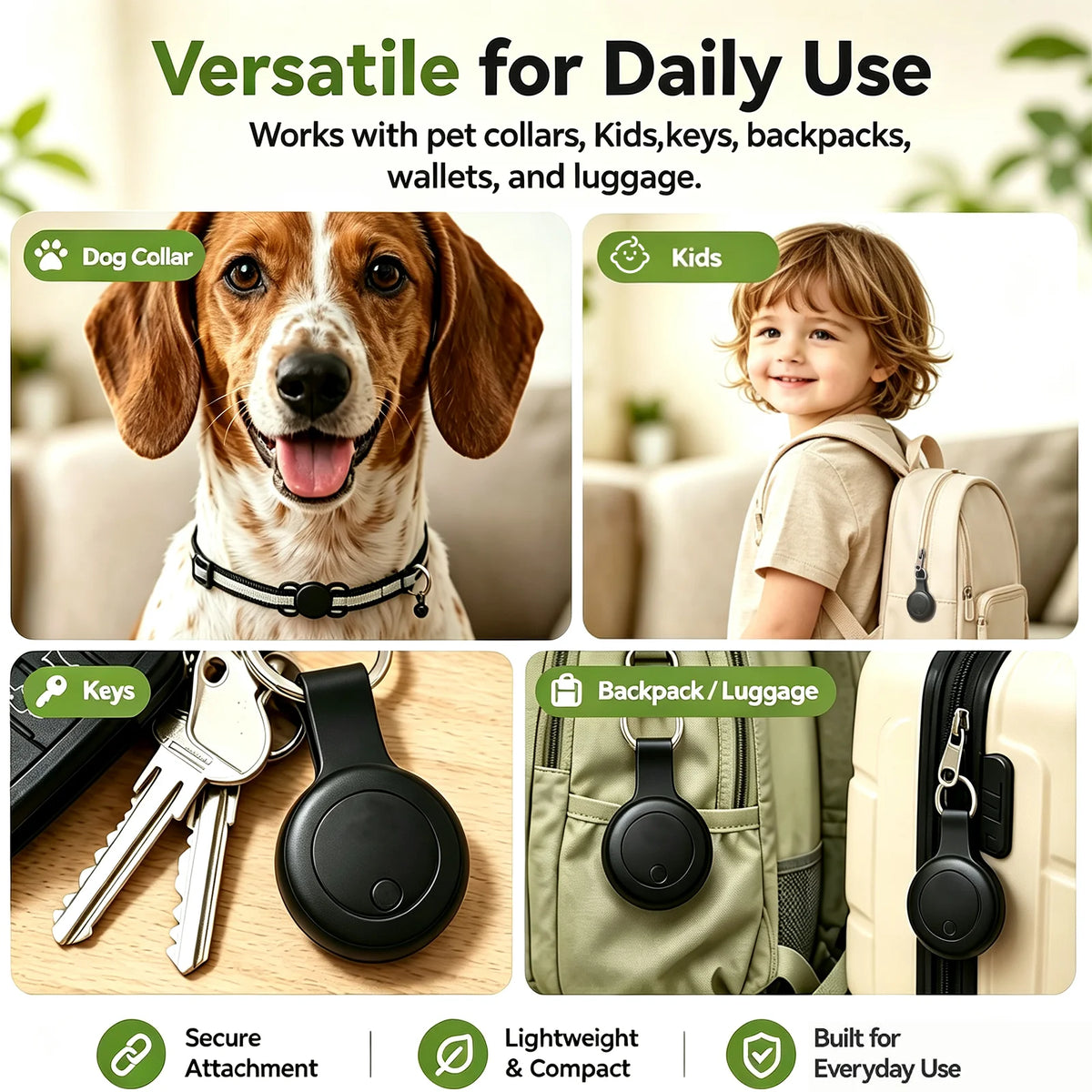 Smart Air Tag Bluetooth Tracker Item Finder Compatible with Apple Find My Android Locate Keys Wallet Luggage Pet