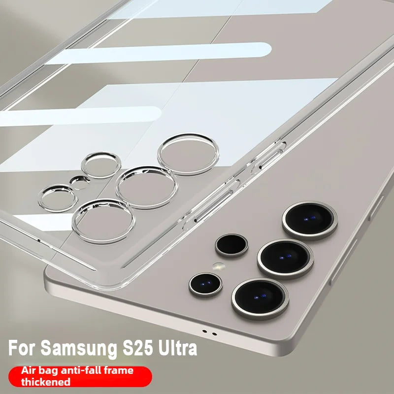 Ultra Thin Transparency Phone CaseS For Samsung S26 Ultra S25 Plus S24 S22 S21 S20 FE S25 Ultra Note 20 10 Soft Protection Cover
