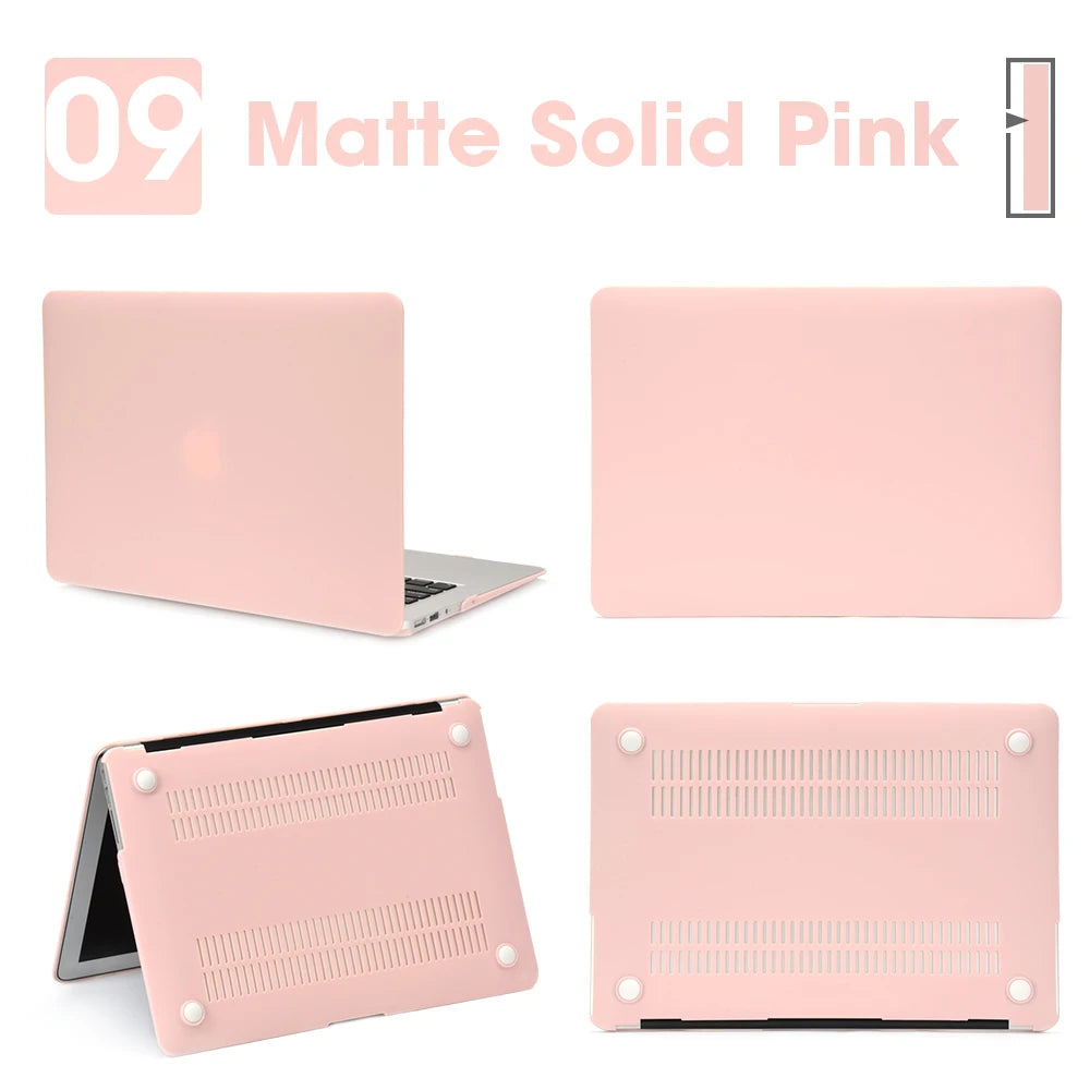 Matte Laptop Case For Macbook Air 13 A3240,A3113,A1466,Pro A1708 A2338, MacBook Air15 A2941,Pro A1707,16 A2141,Laptop Cover Case