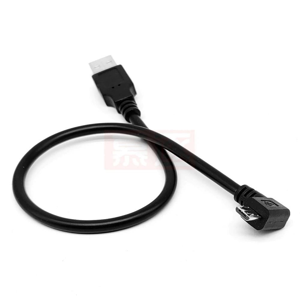 Up & Down & Left & Right Angled 90 Degree USB Micro USB Male to USB male Data Charge connector Cable 10CM-200CM for Tablet 5ft