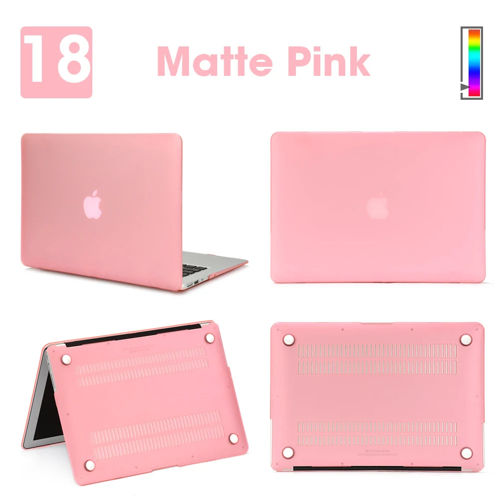 Matte Laptop Case For Macbook Air 13 A3240,A3113,A1466,Pro A1708 A2338, MacBook Air15 A2941,Pro A1707,16 A2141,Laptop Cover Case