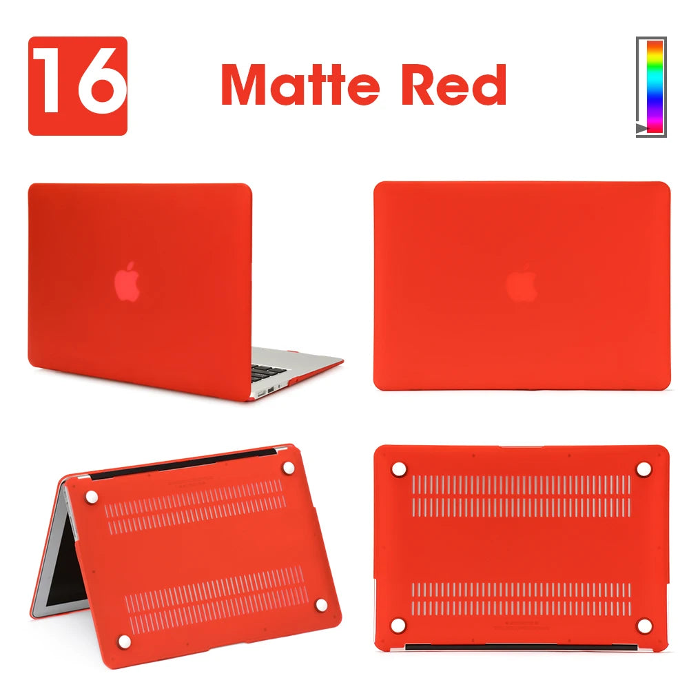 Matte Laptop Case For Macbook Air 13 A3240,A3113,A1466,Pro A1708 A2338, MacBook Air15 A2941,Pro A1707,16 A2141,Laptop Cover Case