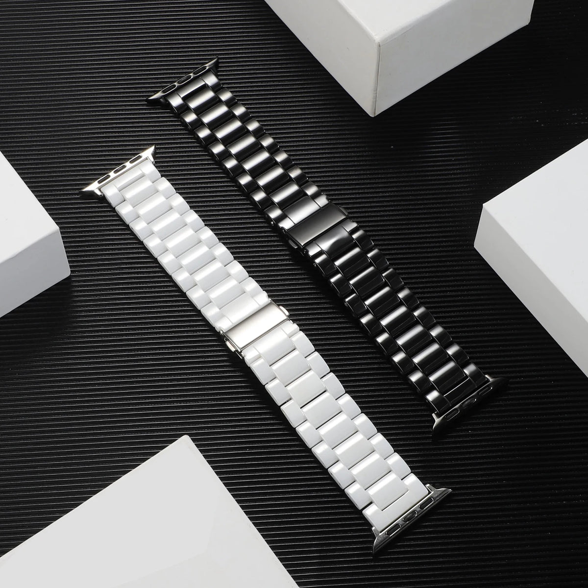 Ceramic Strap For Apple Watch Series 12 11 10 46mm 42mm Band For iWatch Ultra 4/3/2/1 49mm 9 8 SE3 Band 41mm 45mm 40mm 44mm 38mm