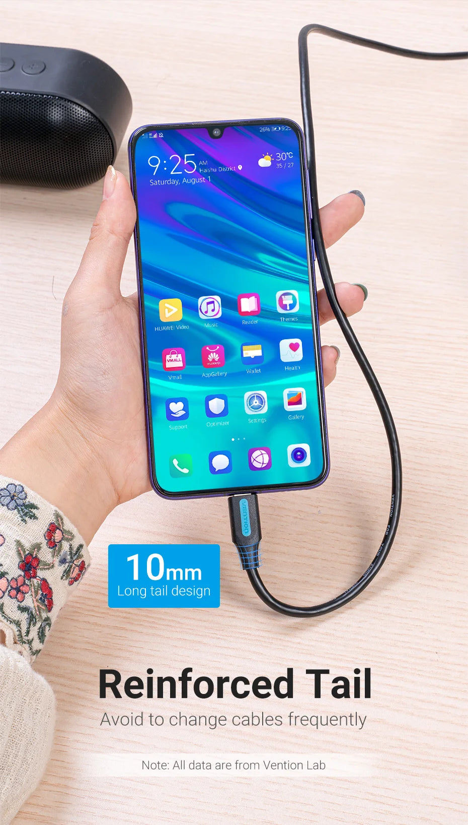 Vention USB Type C Cable 3A Fast Charging USB 3.0 Cable for Samsung Galaxy S10 S9 Huawei P20 10 Pro Type-C Data Charging Cable