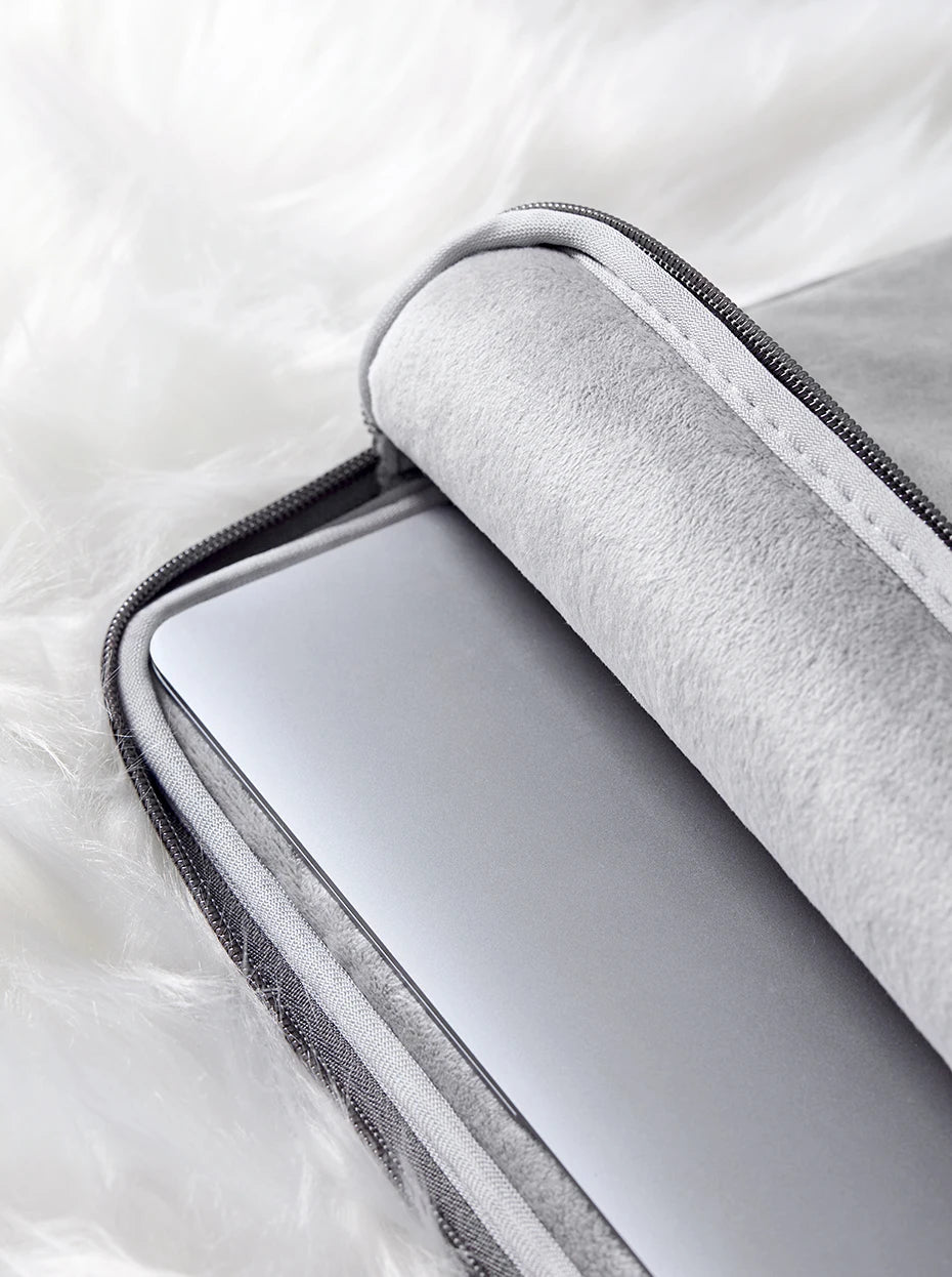 UGREEN  Leather Laptop Bag for Macbook Pro 13 14  Macbook Air Laptop Storage Bag Sleeve Case for iPad Pro Air Notebook Bag