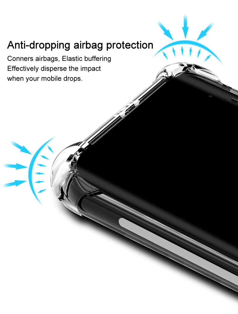 For Google Pixel 1 2 3 3A 4 4A XL Case Airbag Shockproof TPU Protection Silicone Back Cover Case for Google Pixel 10A 9A 8A 10 9