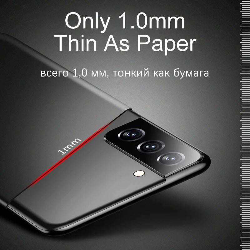 Ultra Thin Hard Case For Samsung Galaxy S20 Fe S21 Note 20 Ultra 9 8 10 S9 S8 Plus S10e Lite Matte Solid Color Back Case Cover
