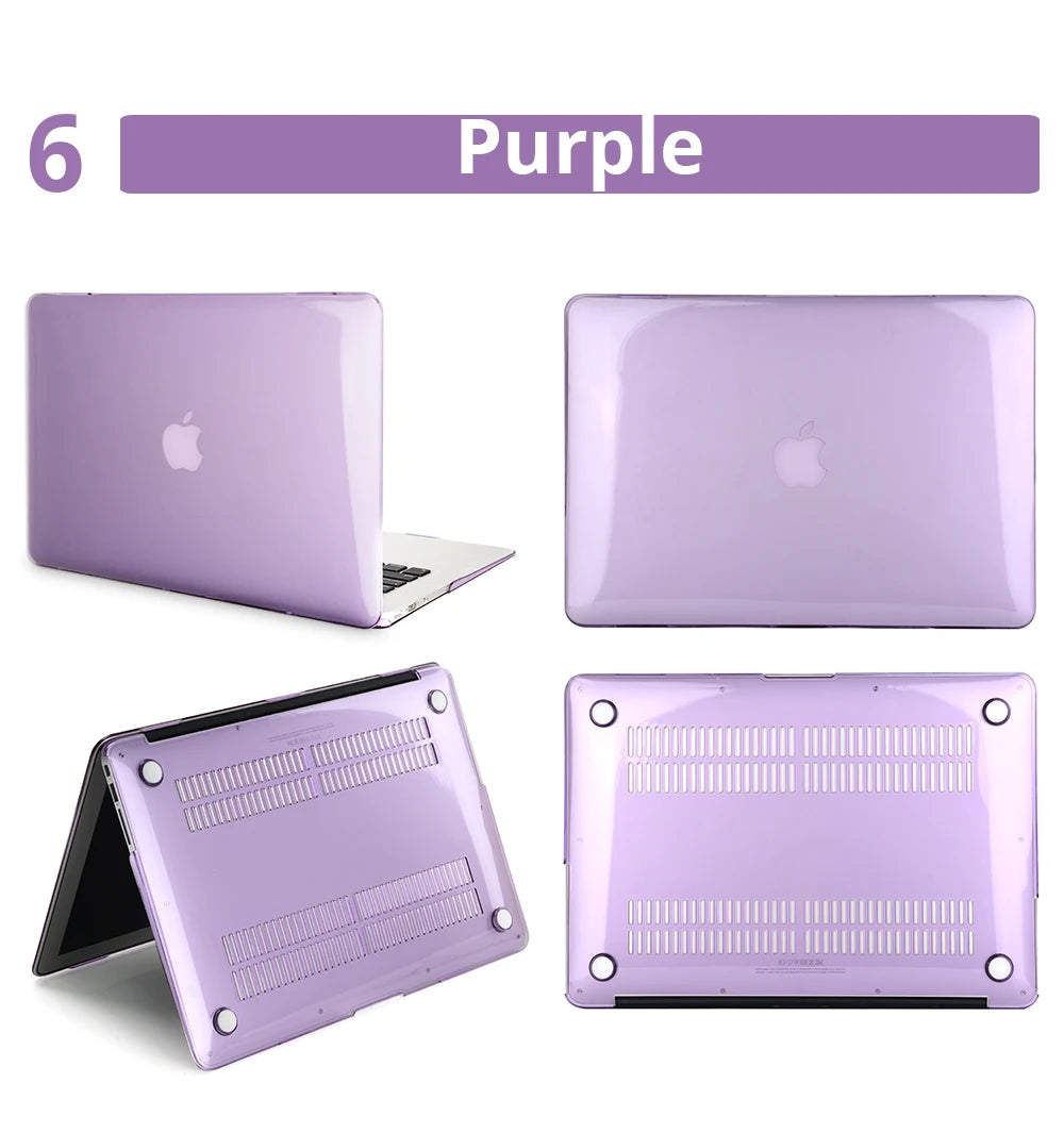 Crystal Laptop Case For Apple Macbook Air 13 A2179 A2337 A2681 For M1 Chip Pro 13 A2338 Macbook 13 15 16 14 112 Protective Cases