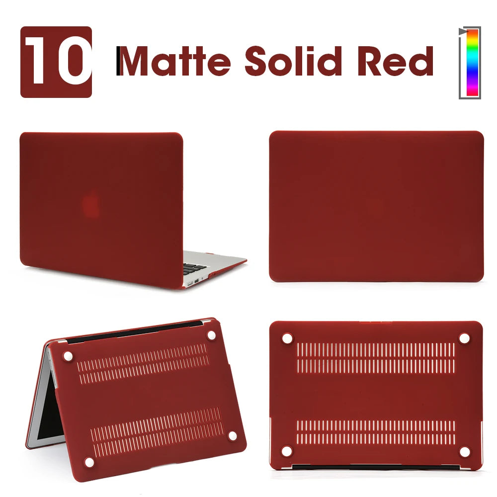 Matte Laptop Case For Macbook Air 13 A3240,A3113,A1466,Pro A1708 A2338, MacBook Air15 A2941,Pro A1707,16 A2141,Laptop Cover Case