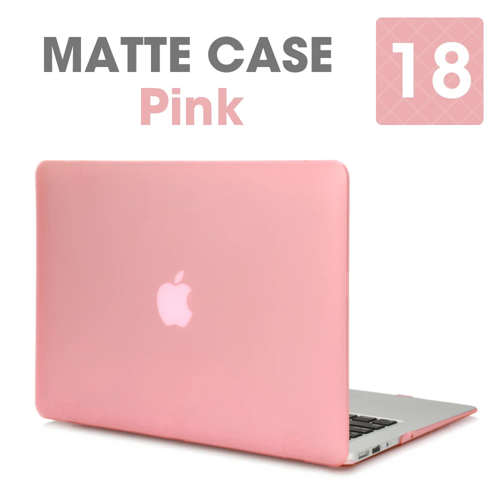 Matte Laptop Case For Macbook Air 13 A3240,A3113,A1466,Pro A1708 A2338, MacBook Air15 A2941,Pro A1707,16 A2141,Laptop Cover Case