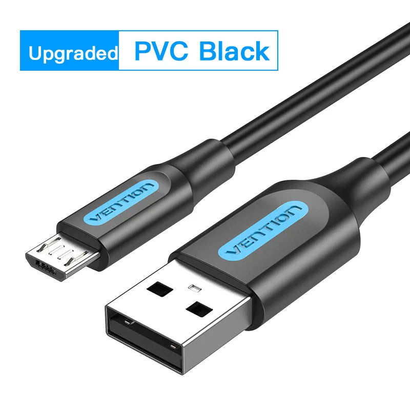 Vention Micro USB Cable 3A Fast Charging Wire for Android Tablet Mobile Phone Cord for Samsung Xiaomi HTC USB Charger Data Cable