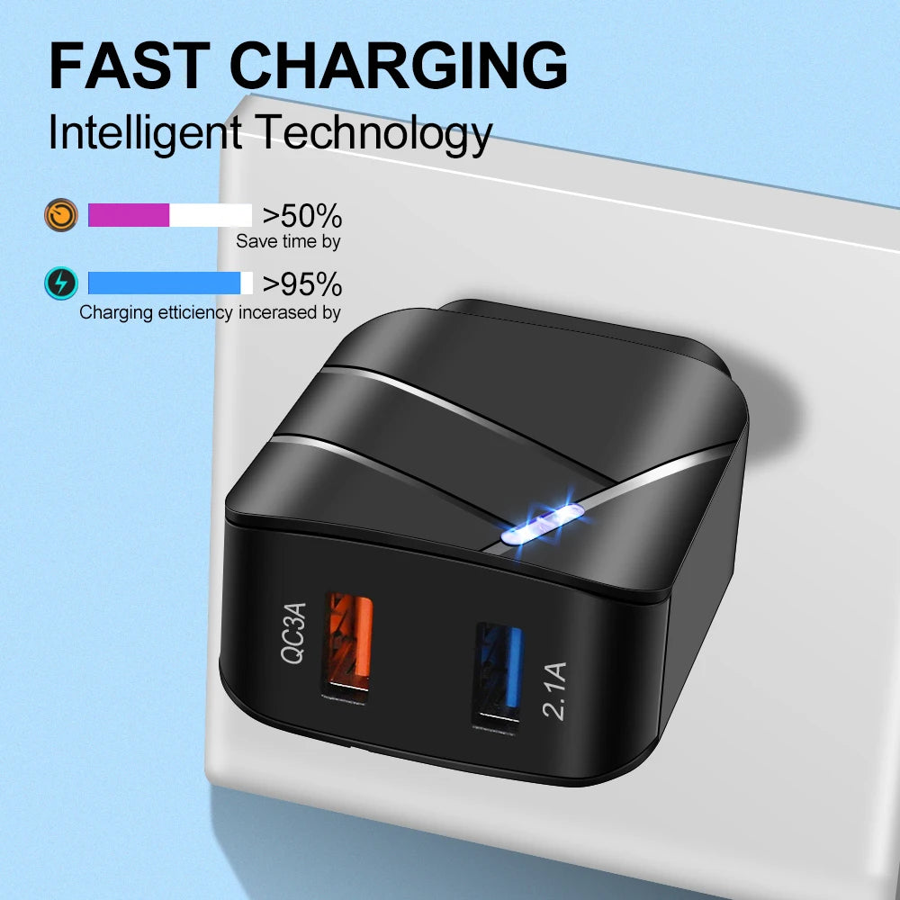 AIXXCO USB PD Quick Charge 28W 40W USB Charger QC3.0 2A Fast Wall Charger Mobile Phone Charger for Samsung Xiaomi iPhone 12