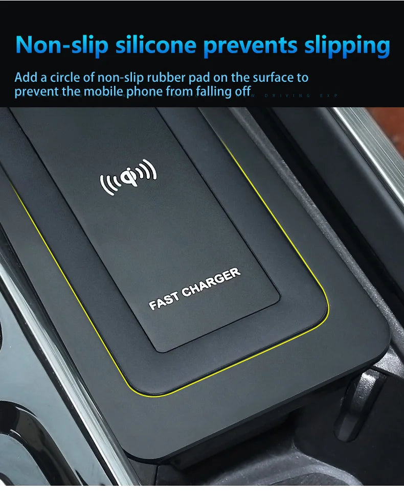 Car Wireless Charger for Volvo XC90 NEW XC60 S90 V90 18-2024 Special Mobile Phone Charging Plate Car Accessories V60 2020 S60