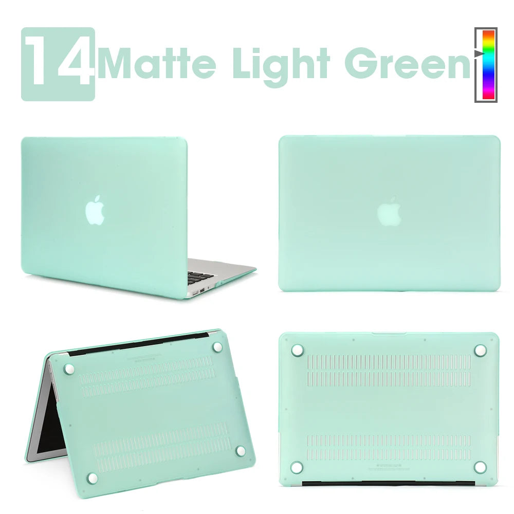 Matte Laptop Case For Macbook Air 13 A3240,A3113,A1466,Pro A1708 A2338, MacBook Air15 A2941,Pro A1707,16 A2141,Laptop Cover Case