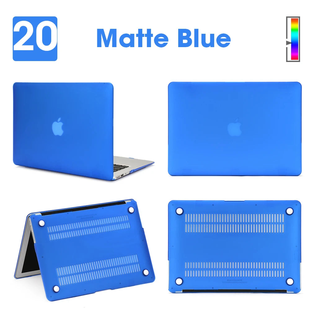 Matte Laptop Case For Macbook Air 13 A3240,A3113,A1466,Pro A1708 A2338, MacBook Air15 A2941,Pro A1707,16 A2141,Laptop Cover Case