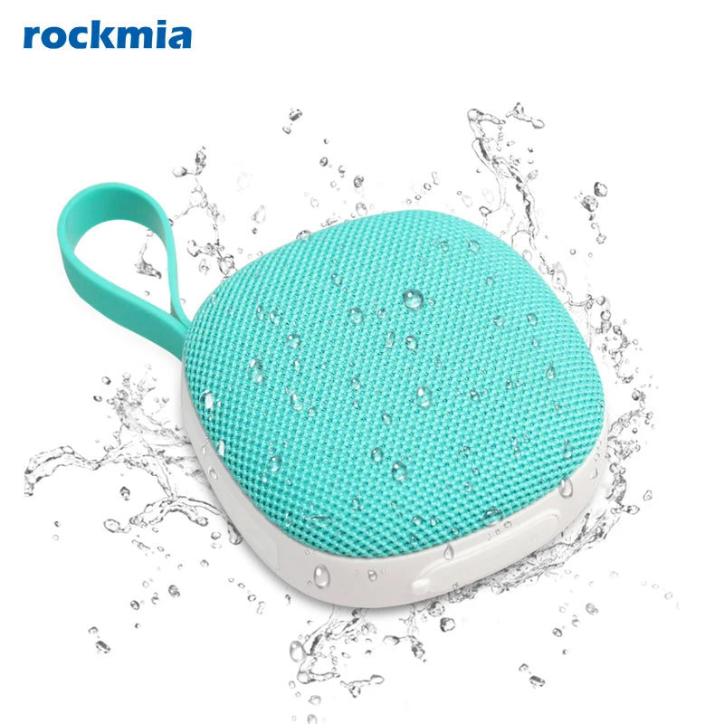 Rockmia EBS-303 5W Mini Portable Speaker Bluetooth 5.0 Fabric Mesh Subwoofer with Magnet Function Waterproof TF Card Player Gift