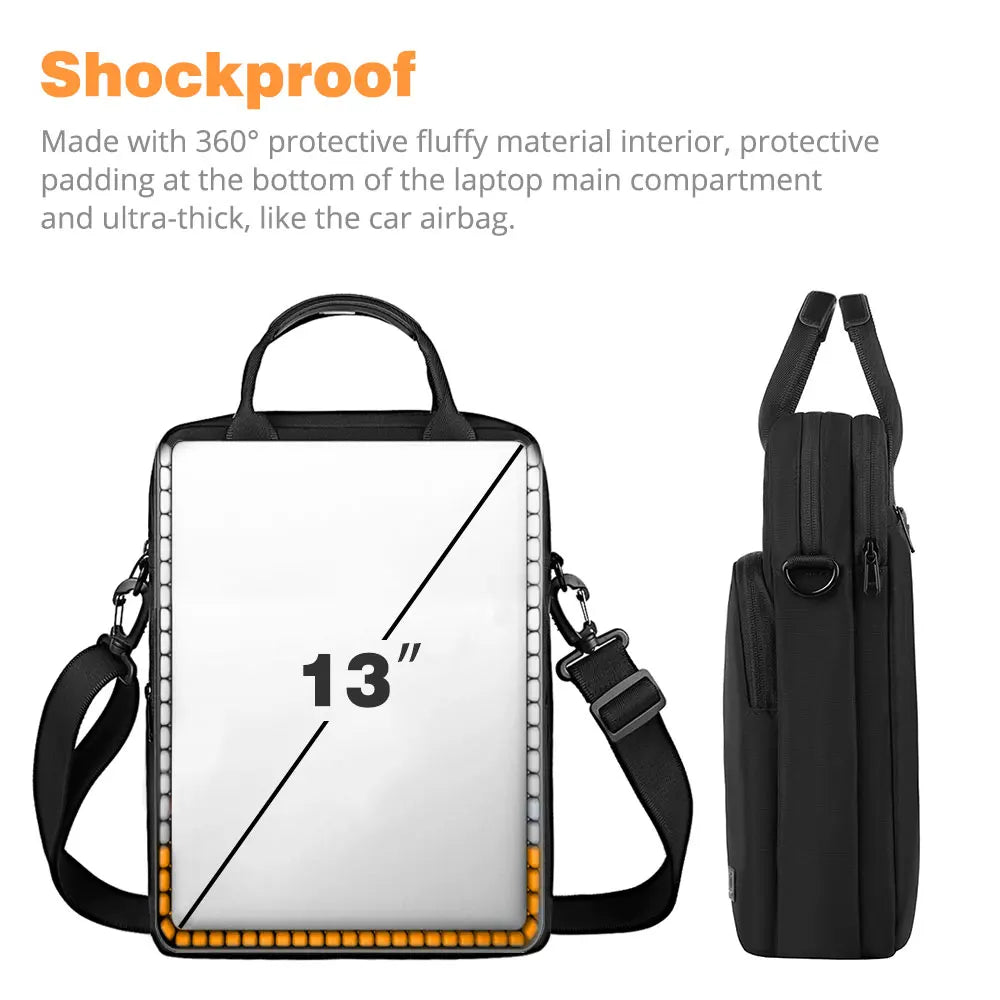 WIWU Laptop Bag for MacBook Air 13.6 2025 Waterproof Shoulder Bag for MacBook Pro 13 Air 13 Carry Case for iPad Pro Air 13 12.9
