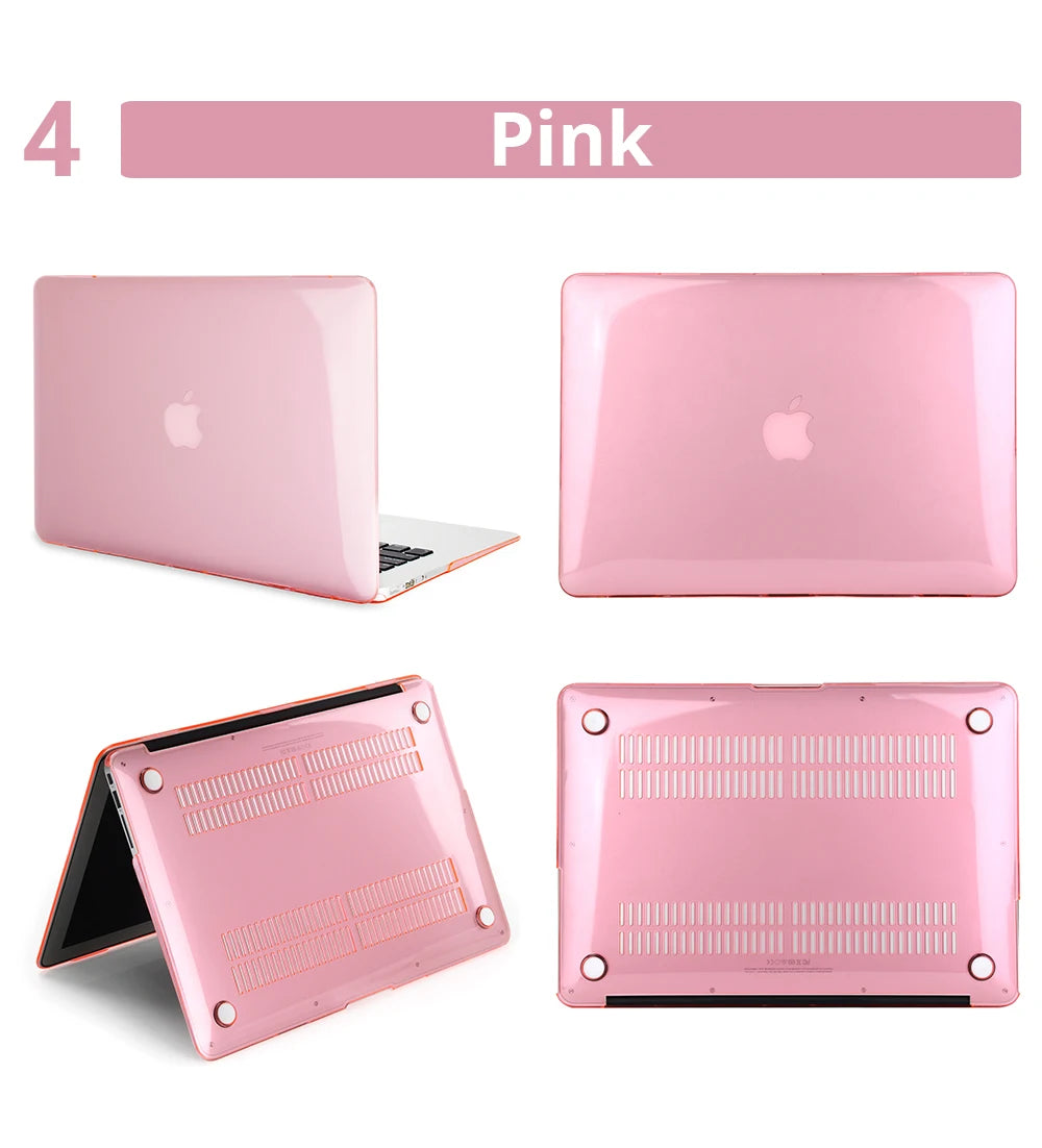 Crystal Laptop Case For Apple Macbook Air 13 A2179 A2337 A2681 For M1 Chip Pro 13 A2338 Macbook 13 15 16 14 112 Protective Cases