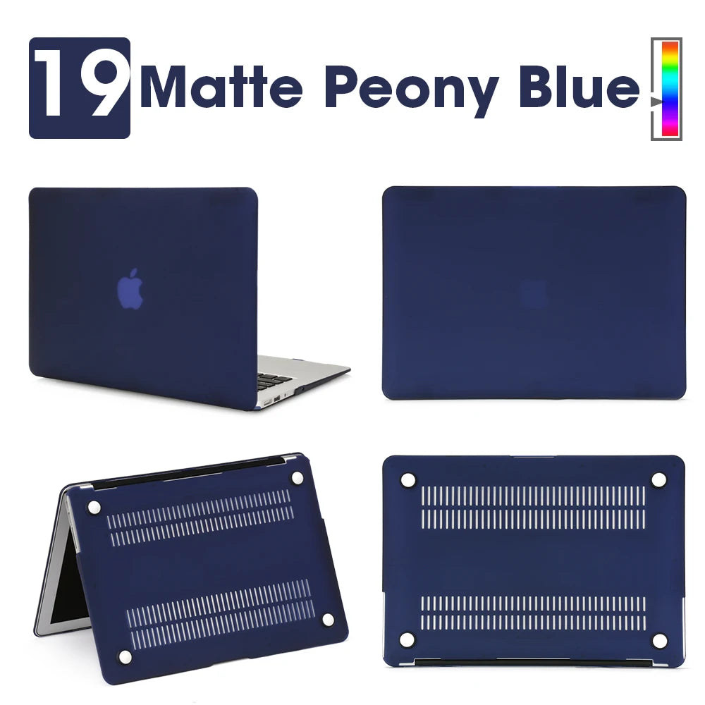 Matte Laptop Case For Macbook Air 13 A3240,A3113,A1466,Pro A1708 A2338, MacBook Air15 A2941,Pro A1707,16 A2141,Laptop Cover Case