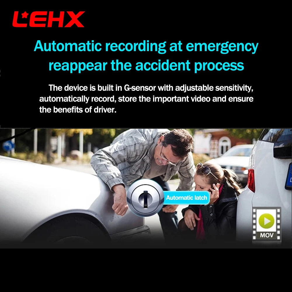 XIMA 8X DVR Car Dashcam Full HD 1080P ADAS Car DVR Video Recorder Dash Cam Night Version parking For Car Radio Android Player