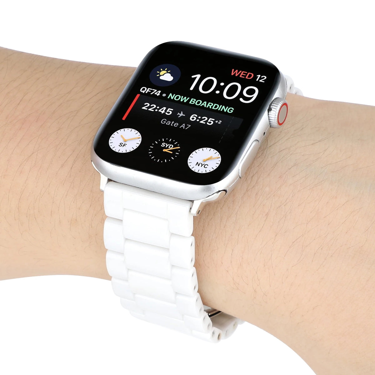 Ceramic Strap For Apple Watch Series 12 11 10 46mm 42mm Band For iWatch Ultra 4/3/2/1 49mm 9 8 SE3 Band 41mm 45mm 40mm 44mm 38mm