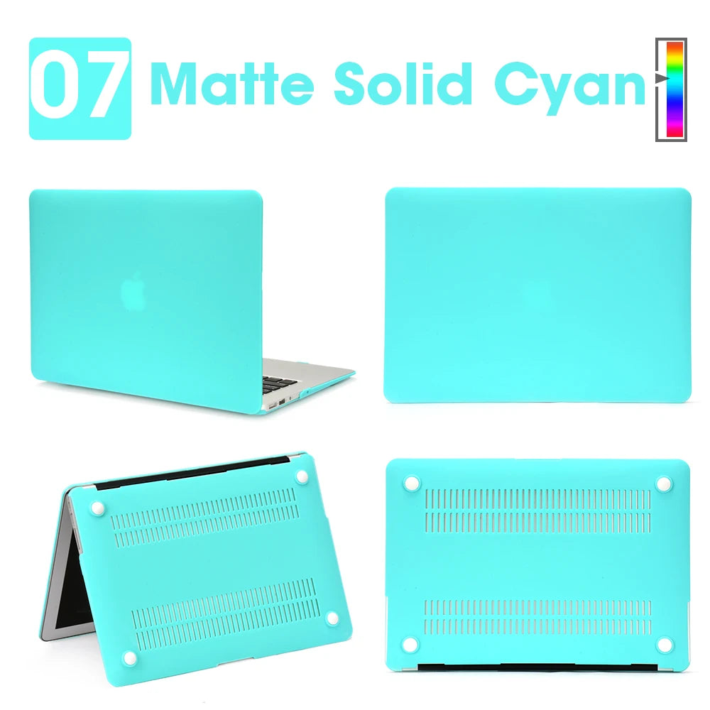 Matte Laptop Case For Macbook Air 13 A3240,A3113,A1466,Pro A1708 A2338, MacBook Air15 A2941,Pro A1707,16 A2141,Laptop Cover Case