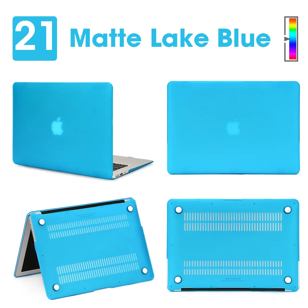 Matte Laptop Case For Macbook Air 13 A3240,A3113,A1466,Pro A1708 A2338, MacBook Air15 A2941,Pro A1707,16 A2141,Laptop Cover Case