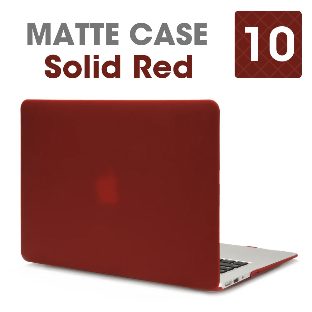 Matte Laptop Case For Macbook Air 13 A3240,A3113,A1466,Pro A1708 A2338, MacBook Air15 A2941,Pro A1707,16 A2141,Laptop Cover Case