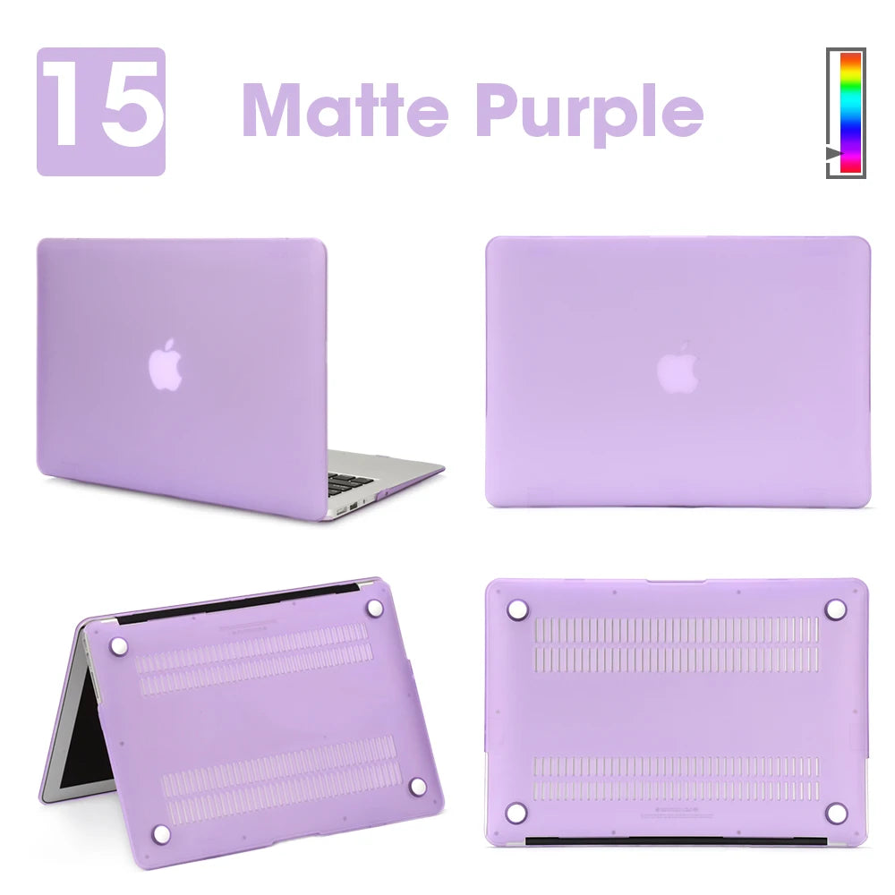 Matte Laptop Case For Macbook Air 13 A3240,A3113,A1466,Pro A1708 A2338, MacBook Air15 A2941,Pro A1707,16 A2141,Laptop Cover Case