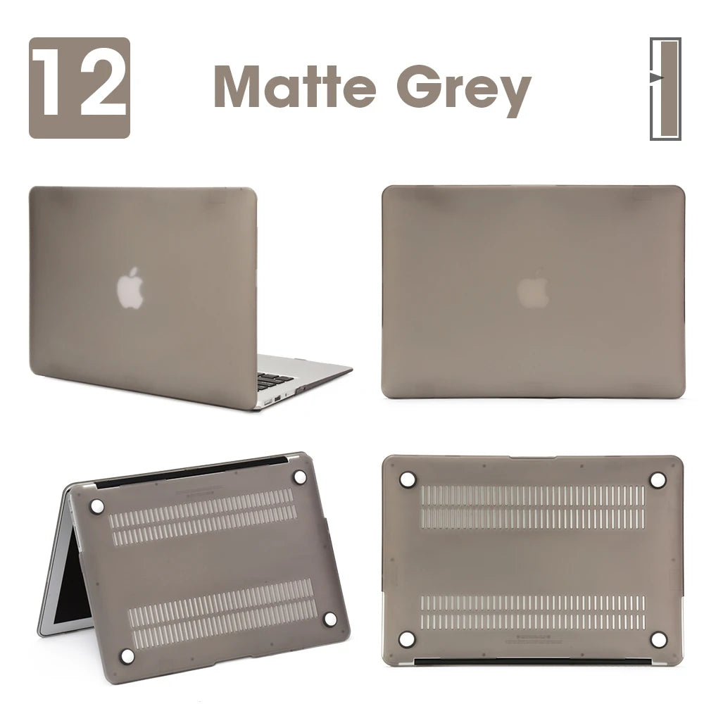 Matte Laptop Case For Macbook Air 13 A3240,A3113,A1466,Pro A1708 A2338, MacBook Air15 A2941,Pro A1707,16 A2141,Laptop Cover Case