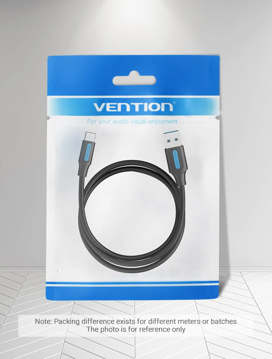 Vention USB Type C Cable 3A Fast Charging USB 3.0 Cable for Samsung Galaxy S10 S9 Huawei P20 10 Pro Type-C Data Charging Cable