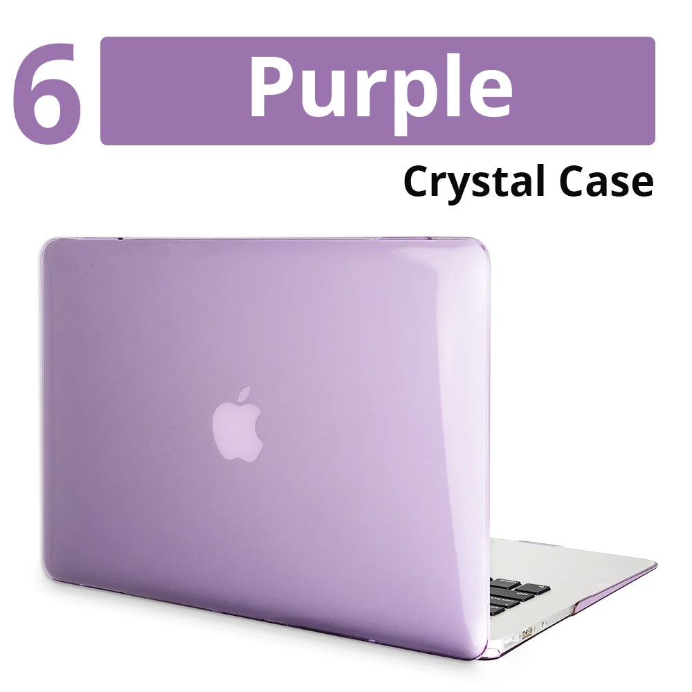Crystal Laptop Case For Apple Macbook Air 13 A2179 A2337 A2681 For M1 Chip Pro 13 A2338 Macbook 13 15 16 14 112 Protective Cases