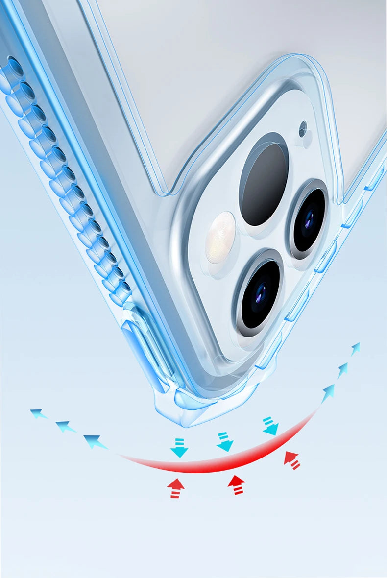 Xundd Tablet Cases For iPad Air iPad Pro 11 13 inch 2024 Shockproof Bumper Protective Case Transparent Back Cover With Holder