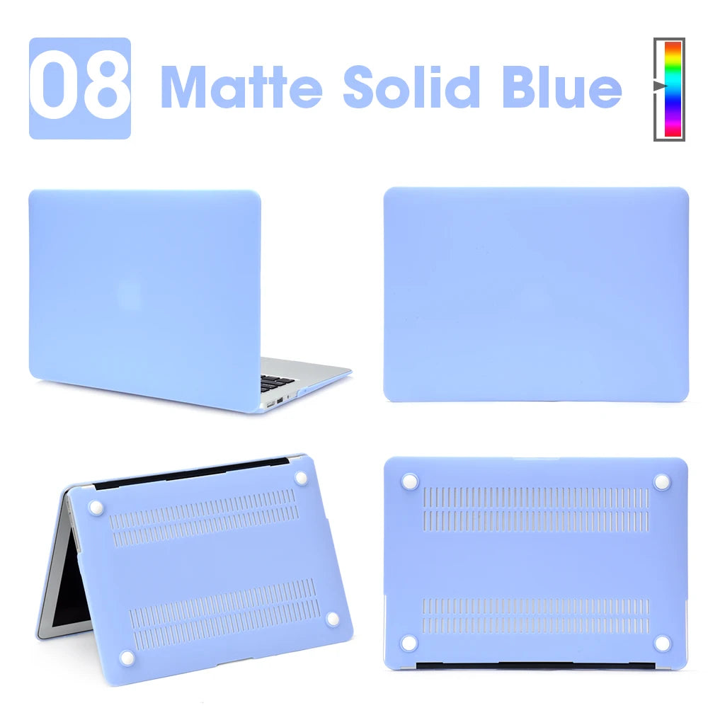 Matte Laptop Case For Macbook Air 13 A3240,A3113,A1466,Pro A1708 A2338, MacBook Air15 A2941,Pro A1707,16 A2141,Laptop Cover Case