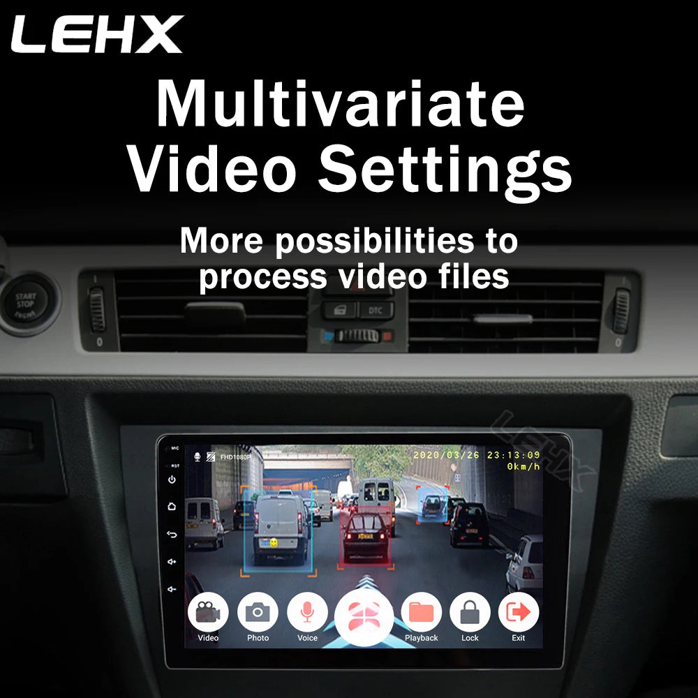 XIMA 8X DVR Car Dashcam Full HD 1080P ADAS Car DVR Video Recorder Dash Cam Night Version parking For Car Radio Android Player