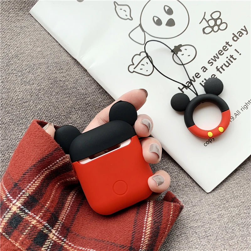 Cute Polka Dots Bow Silicone Case For Apple AirPods 2 3 4 Pro 2 Pro3 Earphone Charging Headphones Case Airpods Protect Cover