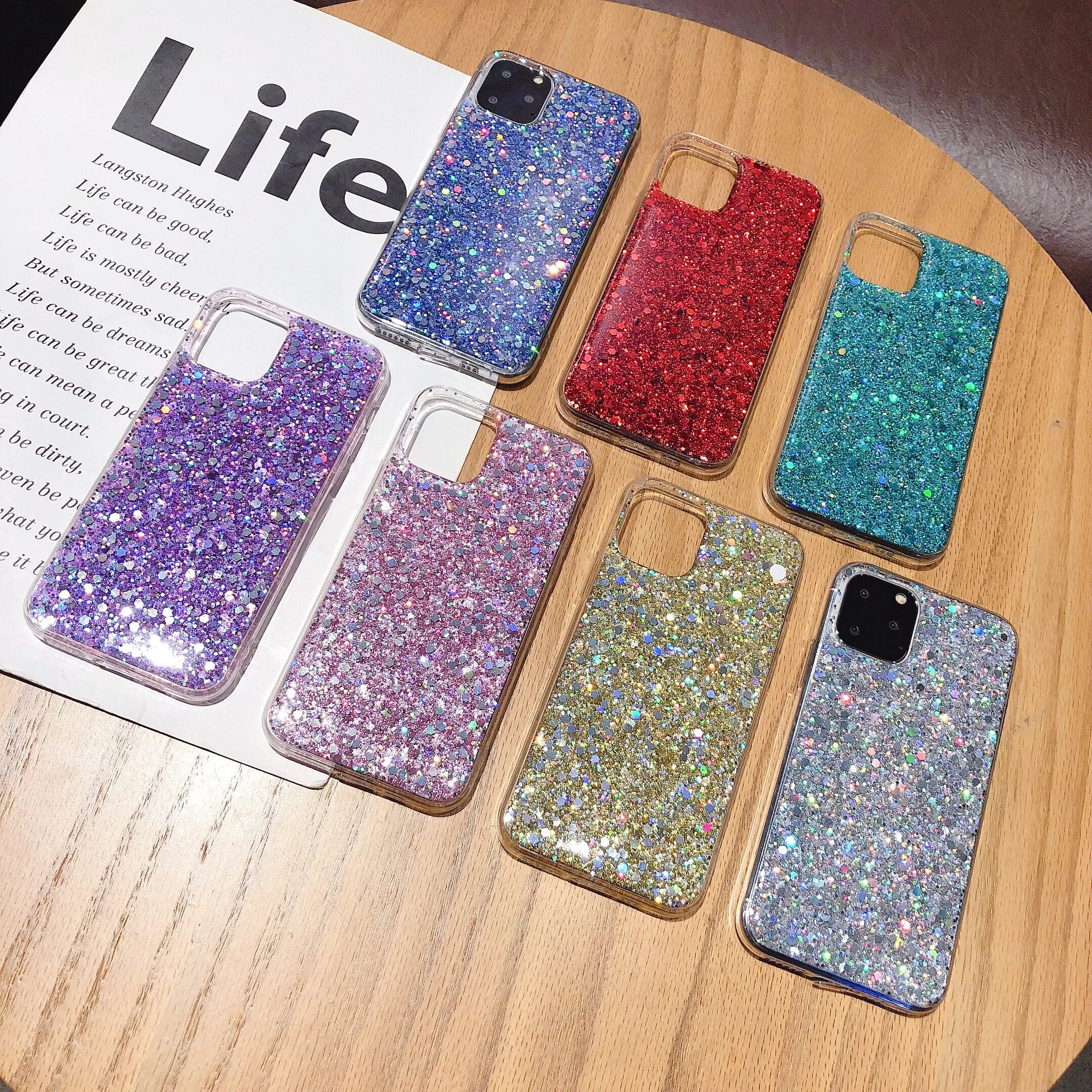 Bling Sequins Glitter Case For Samsung Galaxy S26 S26Plus S26Ultra S25 S24 S23 S22 S21 Ultra FE Plus A16 A55 A35 A25 Soft Cover