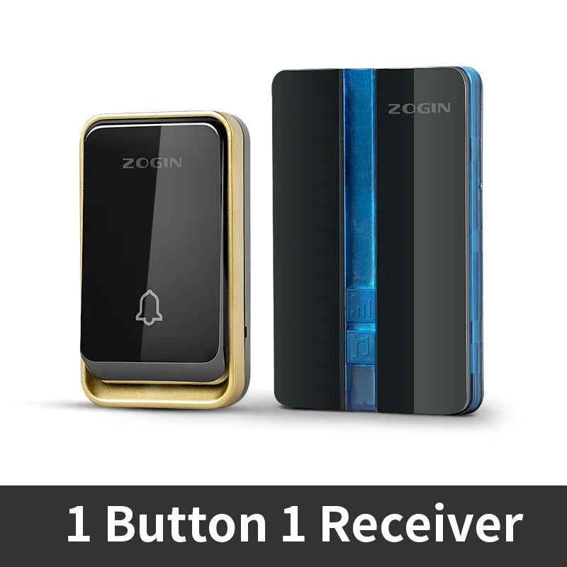 Wireless Doorbell Waterproof Self-powered Button Intelligent Door Bell Sets Home Welcome Outdoor 1 2 3 Receiver EU AU US UK Plug