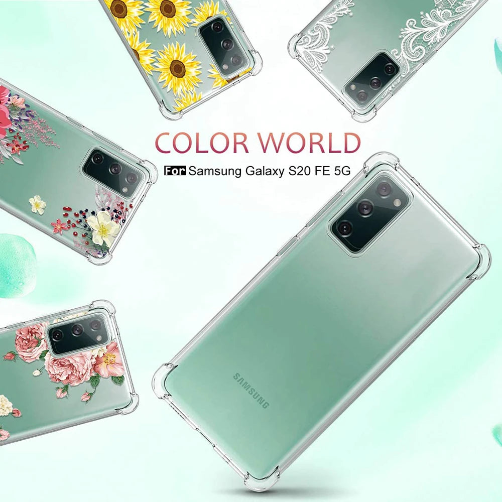 Shockproof Case for Samsung Galaxy S20 FE / S21 FE Transparent Clear Phone Cases for Samsung Galaxy S20 FE Back Cover